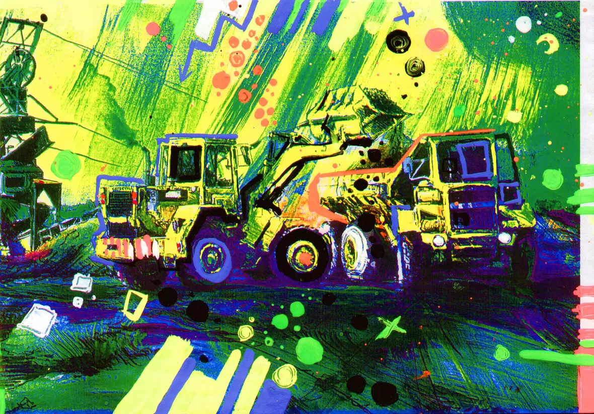 industrie-1994-2001-kies-werk-lader-lader-lkw-gelb