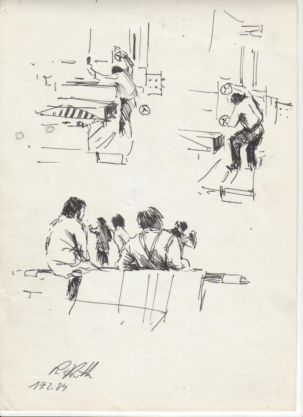 industrie-bmw-1984-02-17-zeichnung-arbeiter-presse-pause