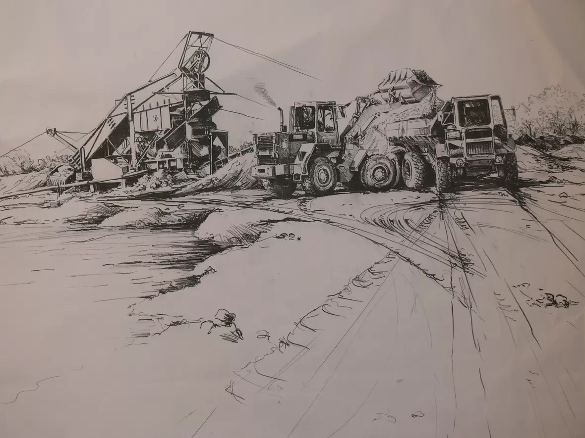 industrie-zeichnung-1997-kies-werk-grau