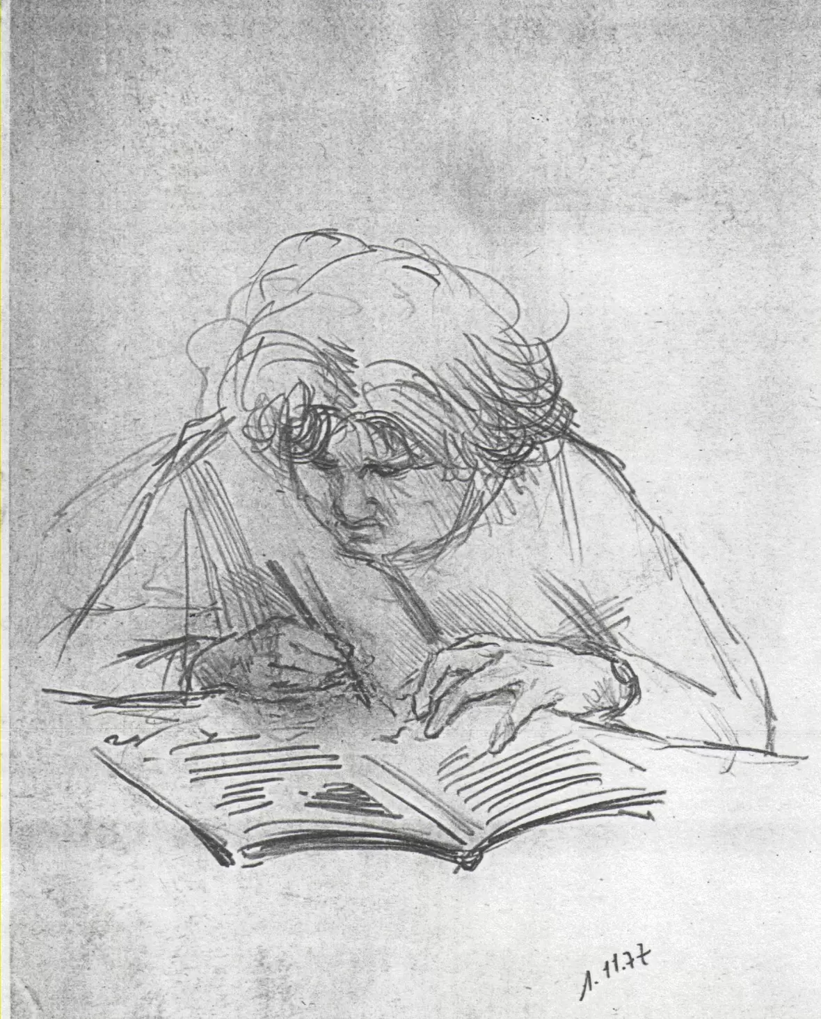 skizze-1977-11-01-00-studie-baerbel